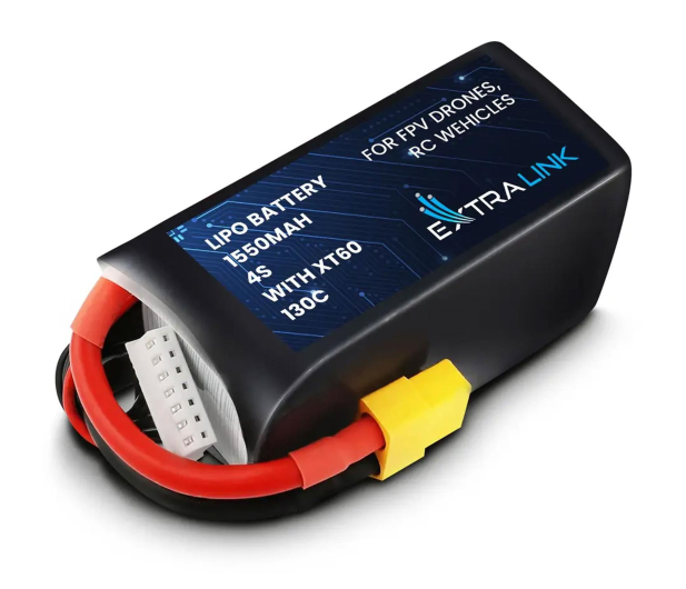 ExtraLink LiPo 4S 1550mAh XT60 130C Bateria do dronów FPV - 1500694 - zdjęcie
